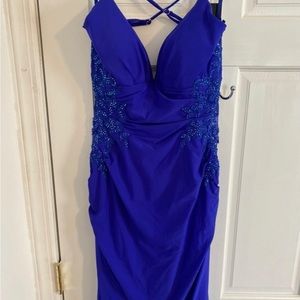 Royal Blue La Femme prom dress / gown
